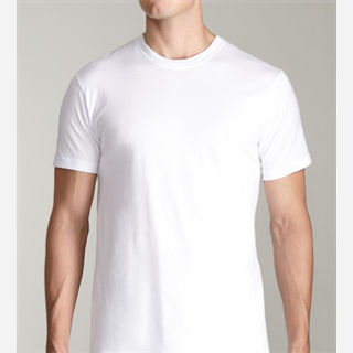 men plain white t-shirt
