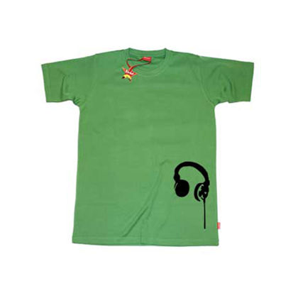 mens green round neck tees