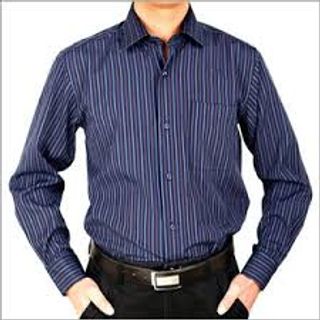 mens blue formal shirt