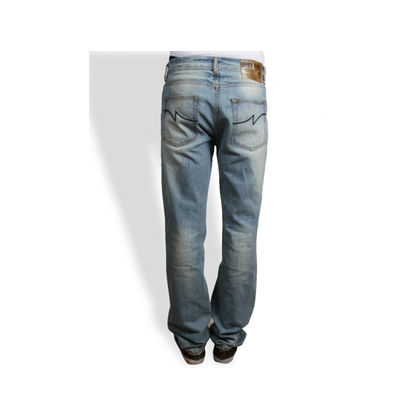 men stitched jeans