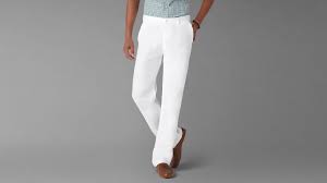 mens white trousers