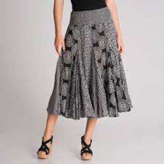 women printed cotton skirt