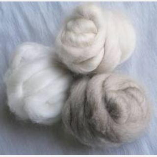 White, 36-38 mm, -, For making of yarn
