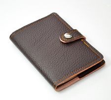 Women's Brown Natural Durable Genuine Leather Wallet 