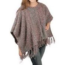 100% Polyester, Woman New Fashion Print Poncho 15AW0231
