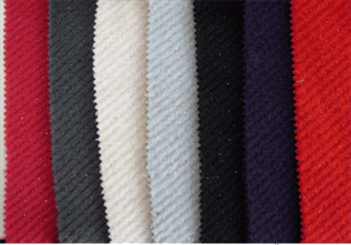 330 gsm, 65% Wool / 35% Polyester, 45% Wool / 55% Polyester, 70% Wool / 30% Polyester, 80% Wool / 20