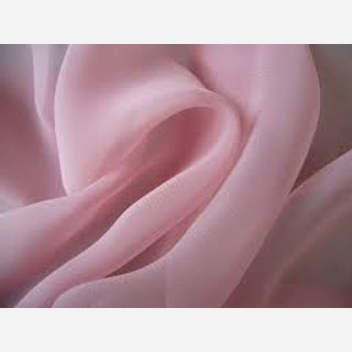 165 GSM and above, 100% Chiffon Fabric, Dyed, Greige, Plain