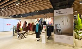 An inside view of a UNIQLO India store in New Delhi, India. Pic: Fast Retailing