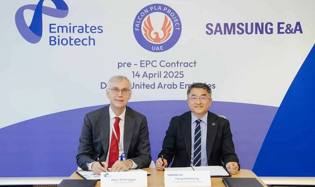 Samsung E&A to build PLA plant for Emirates Biotech in UAE