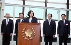 President Tsai Ing-wen delivering remarks before boarding her plane bound for Central America. Courtesy: Presdient's office