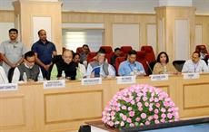 Union finance minister Arun Jaitley chairing the 15th meeting of the GST Council in New Delhi. Courtesy: PIB