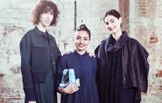 Ruchika Sachdeva (centre) with her winning designs; Courtesy: IWP