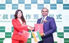 Tablez MD Adeeb Ahamed and Yoyoso brand founder Ma Huan during the agreement signing ceremony Yiwu, China./Courtesy: AETOSWire