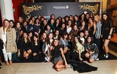Anna Dello Russo at Teatro Manzoni with the students