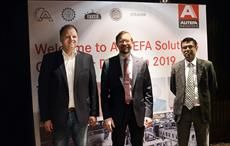 L-R: Andreas Meier, Product Manager Nonwovens; Alexander Stampfer, Regional Sales Director Nonwovens; Amar Surve, Sales Manager India at Autefa Solutions Customer Day India