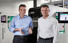 Lukas Pawelczyk, Head of Freeformer Sales (R), Martin Neff, Head of Plastic Freeforming; Pic: Arburg