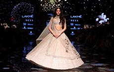 Ananya Pandey for Lakme Salon presents Anushree Reddy at Lakme Fashion Week. Pic: Lakme Fashion Week