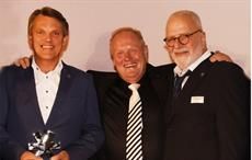 From left: Christoph Wilkens, MD Skechers Germany; Peter Bödeker, CEO of Bödeker Schuhhaus; Marvin Bernstein, Managing Partner of Skechers S.à.r.l. Pic: Business Wire