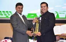 Zenitex's CEO Viral Desai (right) receiving the award from Union minister RK Singh in New Delhi. Pic: Zenitex