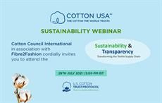 COTTON USA's webinar on sustainability & transparency in textile chain