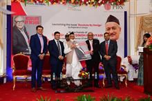 Governor of Maharashtra Bhagat Singh Koshyari unveiling the book on Deepak Seth, Chairman of PDS Limited - ‘Resolute By Design’. Pic: PDS Limited