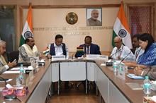 Union minister of MSME Narayan Rane and Mauritian minister of industrial development, SMEs, and cooperatives Soomilduth Bholah at the 3rd Joint Committee Meeting on SME cooperation. Pic: PIB