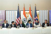 Piyush Goyal at US India Strategic Partnership Forum (USISPF) in San Francisco. Pic: Piyush Goyal/Twitter