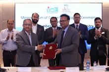 Managing director of SME Foundation Dr. Md. Mafizur Rahman and secretary general of Dhaka Chamber Afsarul Arifeen signed the document on behalf their respective organisations at the DCCI. Pic: DCCI