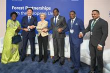 European Commission president Ursula von der Leyen with the representatives of partner countries at COP27. Pic: European Commission