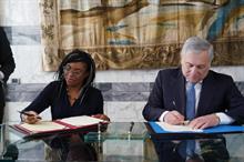 (L) UK’s Business and Trade Secretary Kemi Badenoch MP and Italy’s Minister for Foreign Affairs and International Cooperation and Deputy Prime Minister Antonio Tajani. Pic: @KemiBadenoch/Twitter