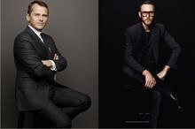 Tom Ford's new president and CEO Guillaume Jesel (L) and creative director Peter Hawkings. Pic: Tom Ford