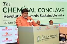 Maharashtra’s industry minister Uday Samant at the Chemical Conclave organised by ASSOCHAM. Pic: ASSOCHAM