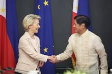European Commission President Ursula von der Leyen (left) and Philippines President Ferdinand Marcos. Pic: European Commission