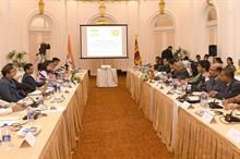 The Indian and Sri Lankan delegations at the 12th round of the ETCA negotiations. Pic: X (formerly Twitter)/@PMDNewsGov