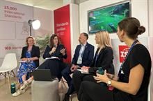Better Cotton’s public affairs manager, Lisa Ventura, speaking at an ISO event at COP28. Pic: Better Cotton