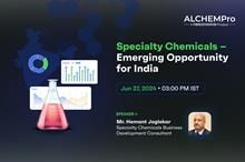AlchemPro to host webinar on global specialty chemicals industry