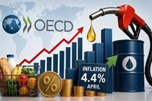 Rising energy prices push OECD headline inflation to 4.4% in April