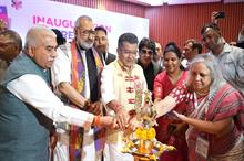 India' Textile Minister Giriraj Singh (2nd from left) and dignitaries inaugurating Bharat Tex 2026