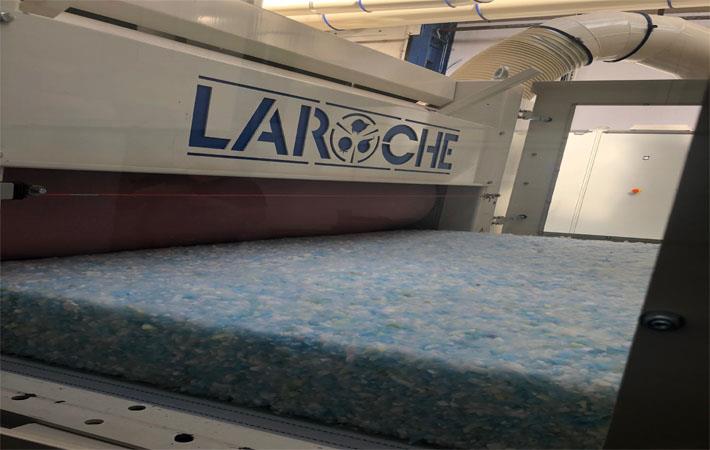 Laroche produces recycled nonwovens at technical centre Laroche produces recycled nonwovens at technical centre