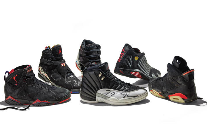 US’ CSG displaying Michael Jordan’s 6 Nike sneakers