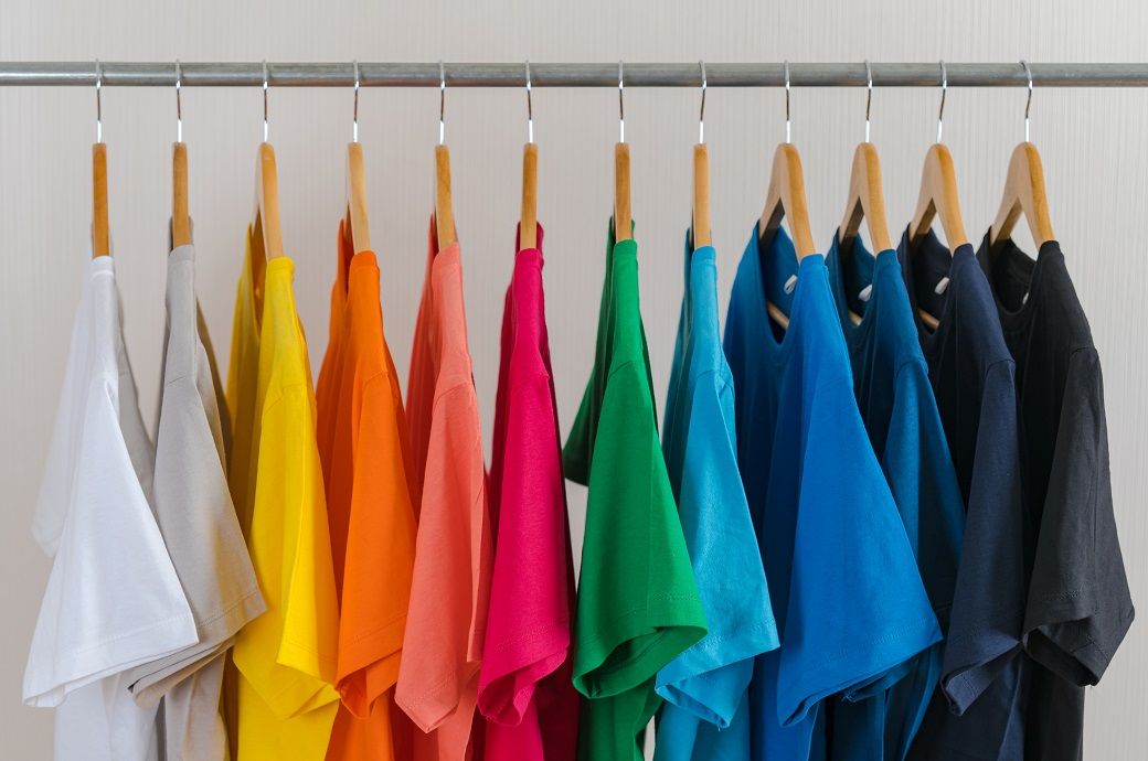 Colorful T-Shirts on Hangers - Premium Photo