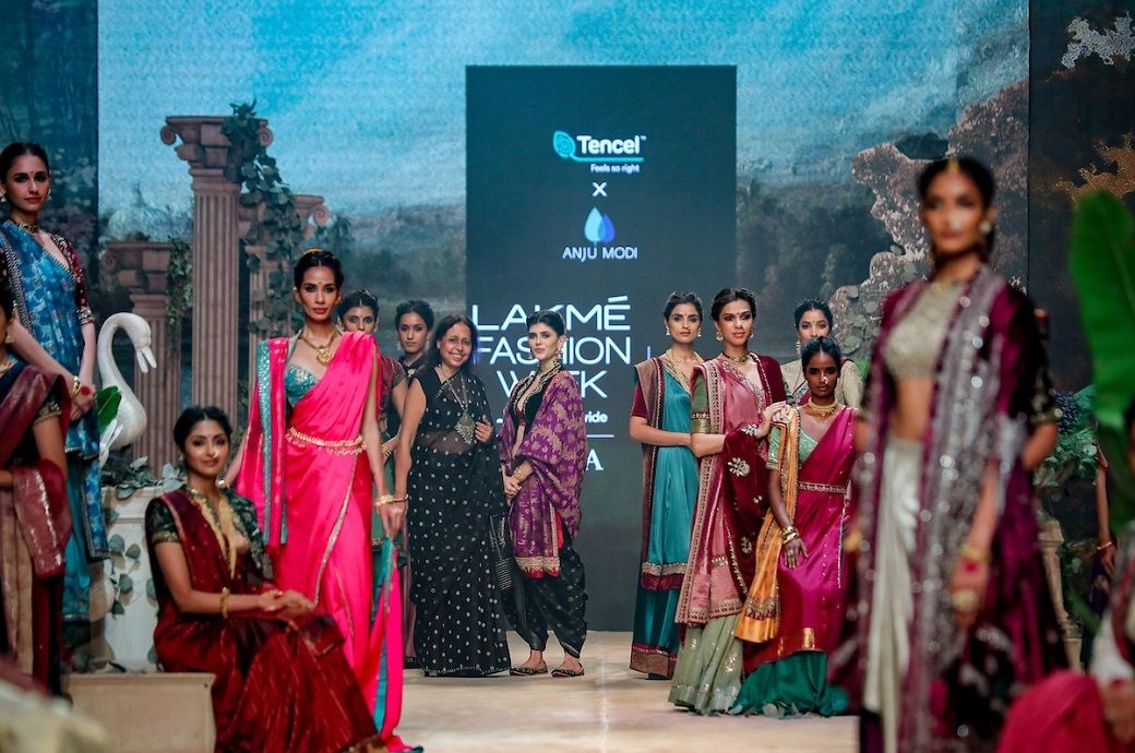 Tencel, FDCI present Indian designer Anju Modi’s collection at LFW