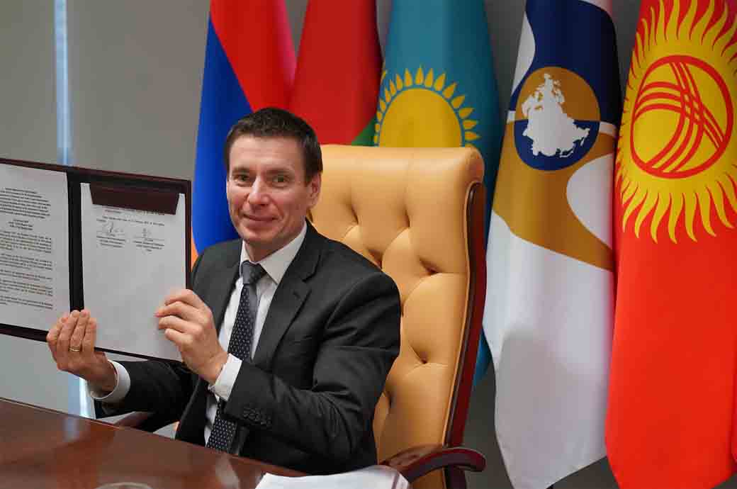 Andrey Slepnev, Minister in charge of Trade of the Eurasian Economic Commission. Pic: The Eurasian Economic Union