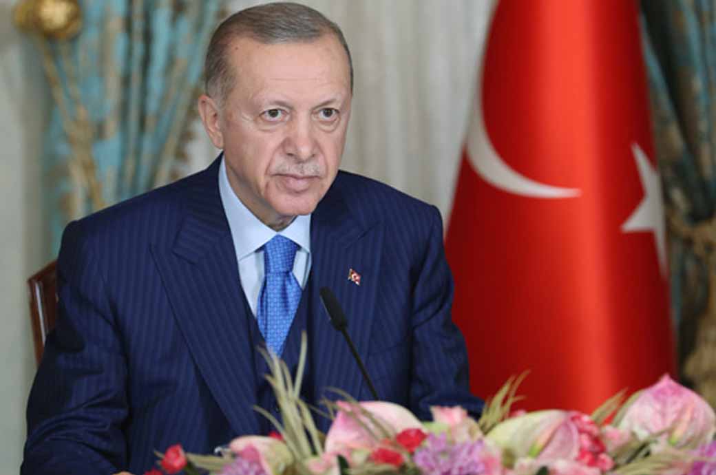 President Recep Tayyip Erdoğan. Pic: Presidency of the Republic of Turkey