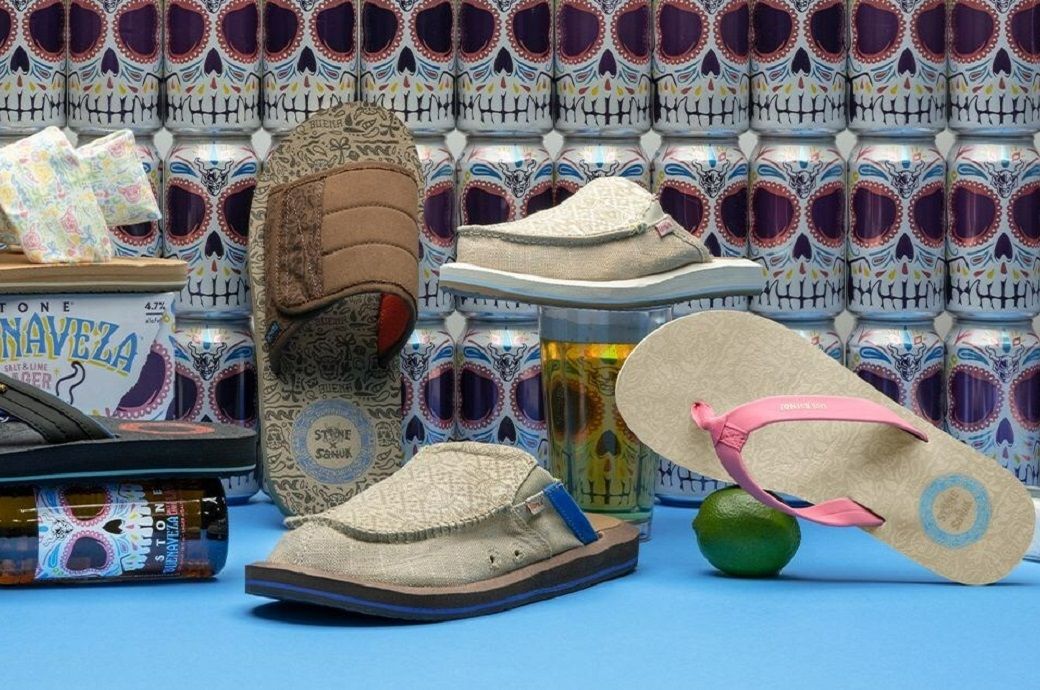 The Sanuk x Stone Brewing collection. Pic: Sanuk/Stone Brewing