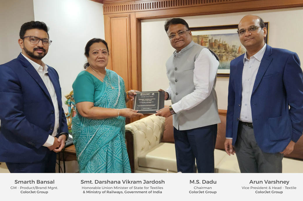 India's MoS Darshana Jardosh to inaugurate ColorJet pavilion at ITMA
