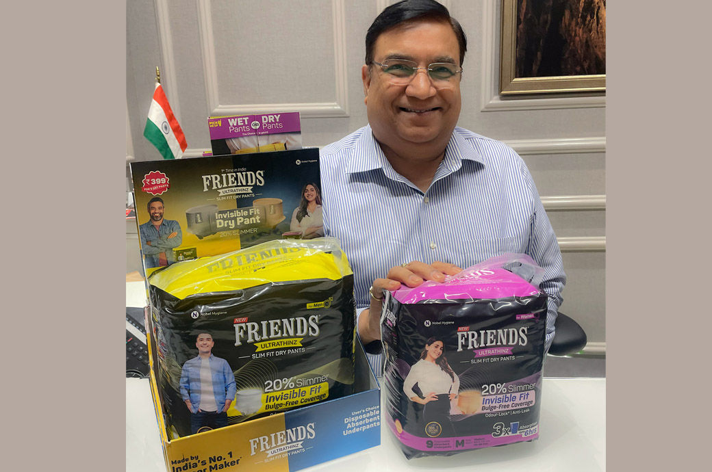 Kamal Kumar Johari, Founder & MD, Nobel Hygiene with Friends UltraThinz. Pic: PR Newswire