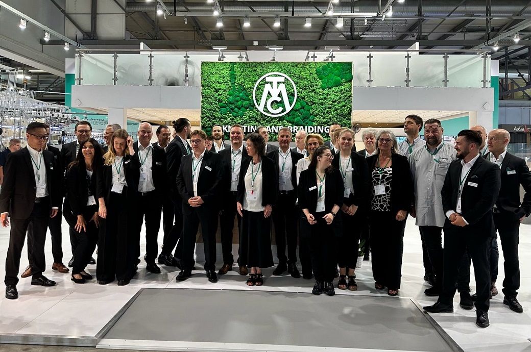 The Mayer & Cie team at ITMA 2023 Milan. Pic: Mayer & Cie/LinkedIn