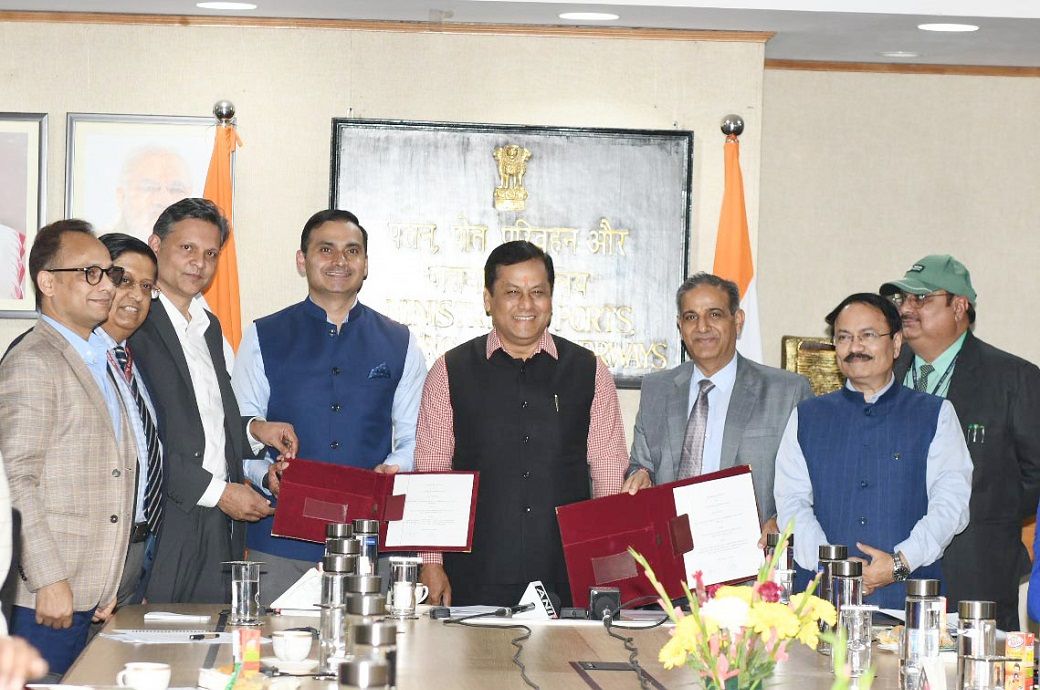 MoU signing ceremony. Pic: Press Bureau of India