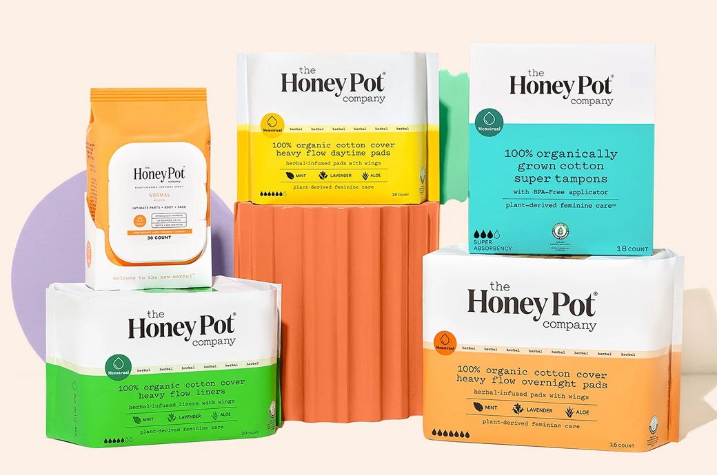 Organic Pads for Heavy Flow - Daytime  The Honey Pot – The Honey Pot -  Feminine Care